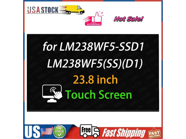 A++ 23.8' for HP LM238WF5-SSD1 LM238WF5(SS)(D1) LCD LED Touch Screen FHD Display