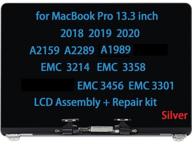 Screen Replacement for MacBook Pro A2159 A2289 A1989 EMC 3214 EMC 3358 3456 3301 True Tone 2018 2019 2020 Display Screen Replacement Complete Full...