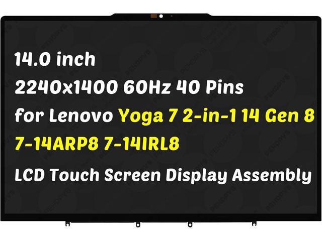 5D10S39967 Replacement for Lenovo Yoga 7 2-in-1 14ARP8 14IRL8 Type 82YM 82YL 14.0 inch 2240x1400 2.2K 60Hz 40 Pins LCD Touch Screen Display...