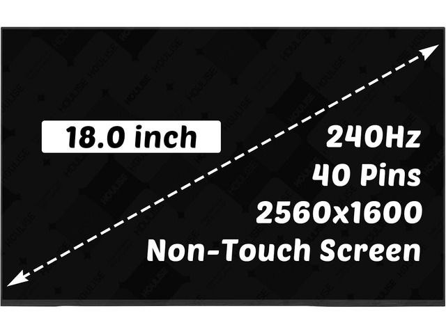 Replacement for Asus ROG Strix Scar 18 (2024) G834J G834JY G834JY-XS97 18' 240Hz 40 Pins LCD Non-Touch Screen Digitizer Panel (for 2560x1600 Only)
