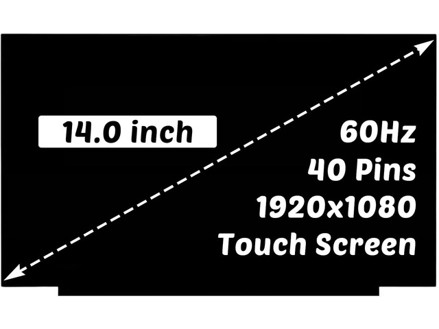Replacement for HP ProBook Fortis 14 G9 G10 (2022) 14.0 inch 60HZ 40 Pins LCD Touch Screen Display Digitizer Panel (for 1920x1080 Only)