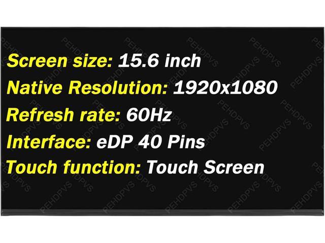 Replacement for Dell Latitude 15 3530 5501 5510 5511 5520 5521 5530 5531 5540 5584 7530 P108F P110F P127F 60HZ 40 Pins FHD 1920x1080 15.6' LCD...