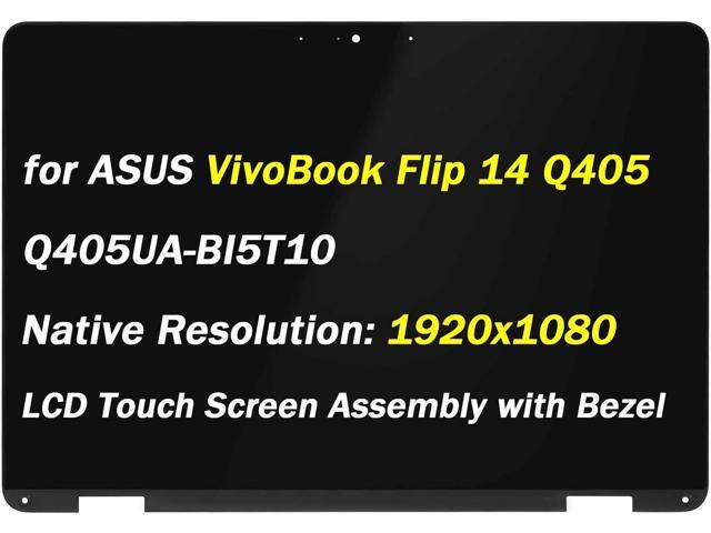 Replacement for ASUS Q405 Q405U Q405UA Serise LCD Display Q405UA-BI5T10 BI5T5 BI5T7 2-in-1 (2017) FHD 1920x1080 14' LCD Display Assenbly Screen...