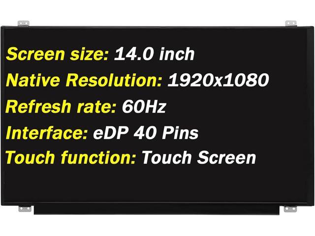 B140HAK01.0 Replacement for Lenovo Thinkpad 14 T470 T470s T480 T480s DP/N:00NY421 00NY420 01HW768 00HW838 R140NWF5 R6 R1 14.0' 1920x1080 LCD LED...