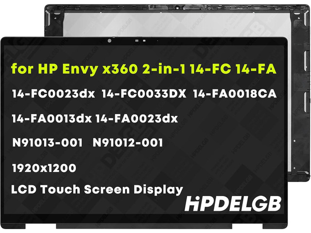 Replacement for HP Envy x360 2-in-1 14-fc 14-FA 14-fc0013dx 14-fc0023dx 14-FC0033DX 14-FA0018CA 14-fa0013dx 14-fa0023dx N91013-001 N91012-001...
