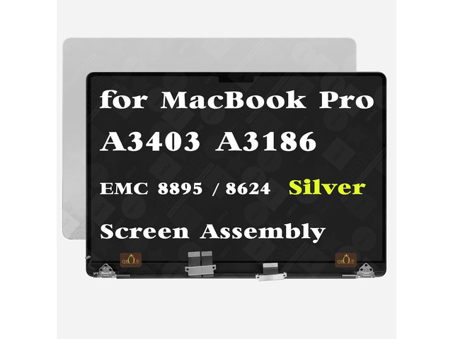 A3186 Screen Replacement for MacBook Pro M4 A3403 A3186 2024 16.0 inch EMC 8895 EMC 8624 661-18615 661-18617 3456 x 2234 Full LED LCD Screen...