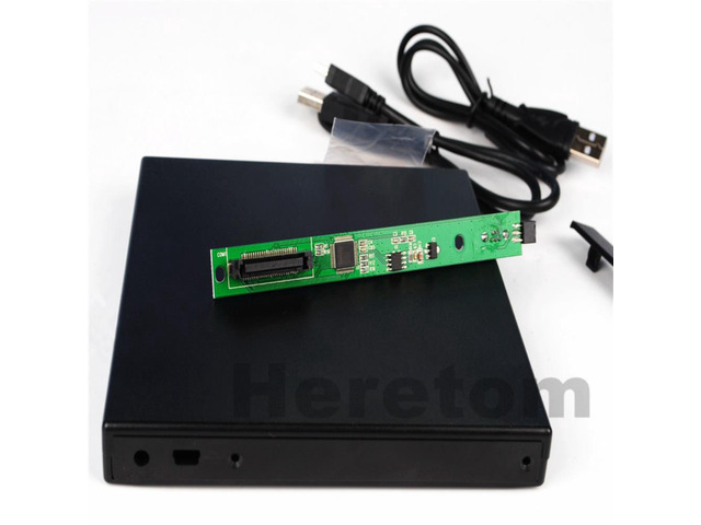 12.7mm USB 2.0 DVD/CD-ROM Case, IDE/ PATA to SATA Optical Drive External Enclosure For Laptop