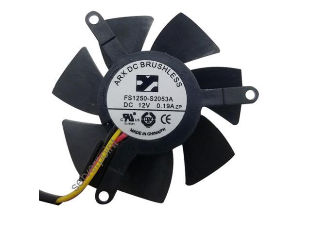 FOR Gigabyte GTX 1050 Ti FS1250-S2053A 12V 0.19A Graphics Card Fan With 4.5cm Diameter
