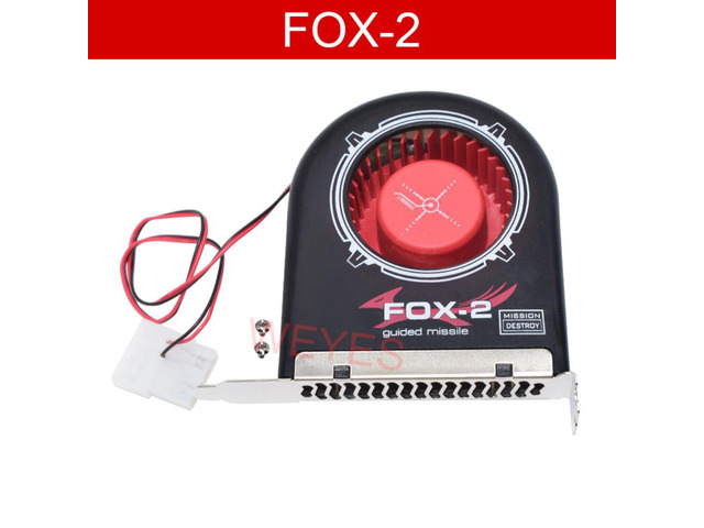 FOX-2 System Blower DC12V 2pin for Computer Chassis Cooling Fan PCI Slot Bit Fan Cooler Long Life Bearing Design High Air Flow