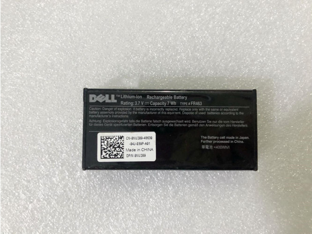5x/Lot FR463 for Dell Perc 5i 6i Poweredge 1950 2900 2950 6850 6950 FR463 NU209 P9110 U8735 bateria 3.7V 7WH