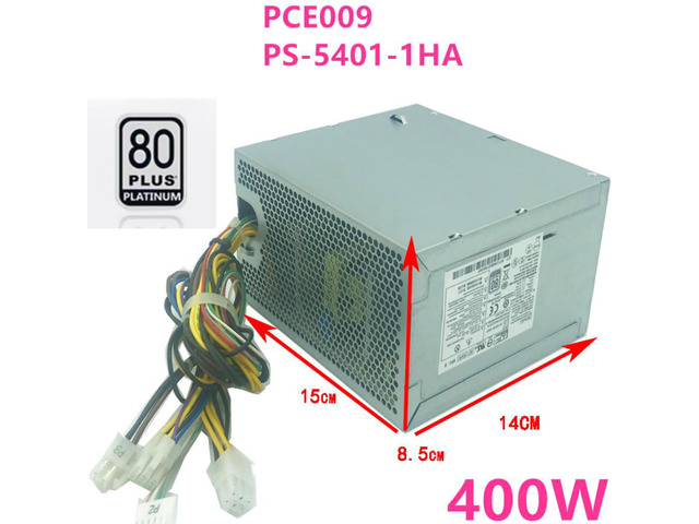 PSU For HP ProDesk 400 600 680 700 800 880 G1G2 Z240 6Pin 400W Switching Power Supply PCE009 PS-5401-1HA 796346-001