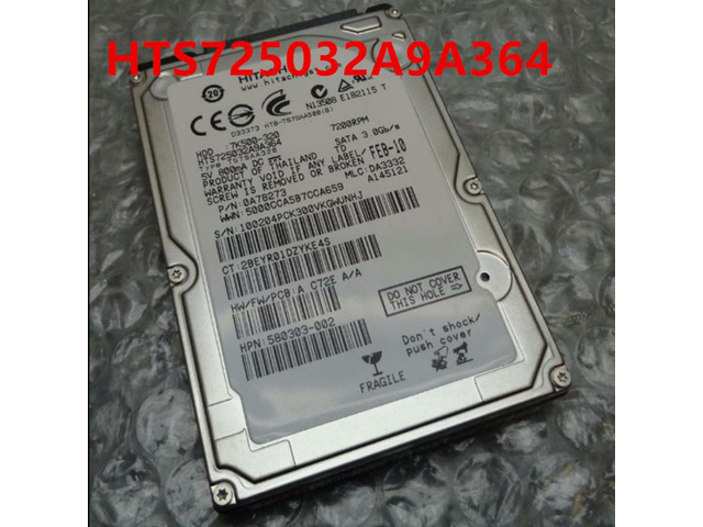 90% HDD For Hitachi 320GB 2.5' SATA 16MB 7200RPM For Internal HDD For Laptop HDD For HTS725032A9A364