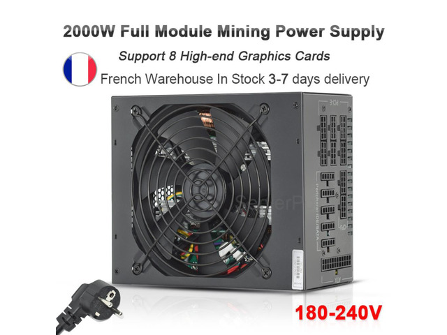 SENLIFANG Brand Full Module 2000W Mining Power Supply Support 8 GPU 160V-240V ETC RVN ATX PC PSU For BTC Miner Machine