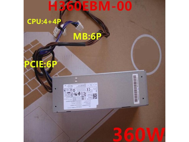 PSU For Dell 5880 3880 3881 5090 7070 V5890 6Pin 360W Power Supply HU360EBM-00 L360EBM-00 H360EBM-00 H360EPM-00