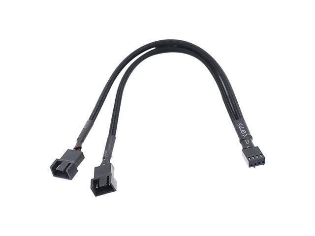 4 Pin Y Splitter Cable 4 Pin PWM Female to 3/4 Pin Motherboard CPU Fan PC Case Fan Extension Adapter Cable Fan Cooling Accessory