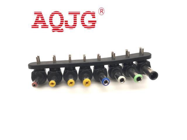 Universal 8 In 1 for AC for DC 2 Pin Power Charger Adapter Tips Tool Set for Desktop Laptop Notebook PC Computer High Compatible