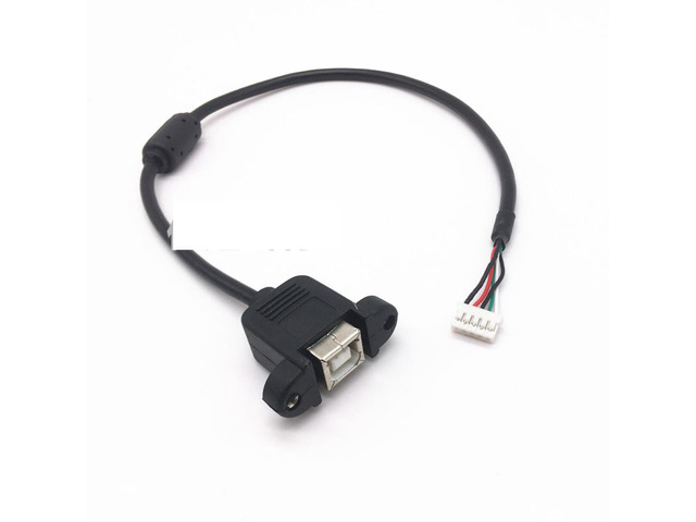 USB Print B female to PH2.0 Terminal 5pin with Mount print female PH2.0/5pin print port motherboard cablet For Motherboard 0.35m