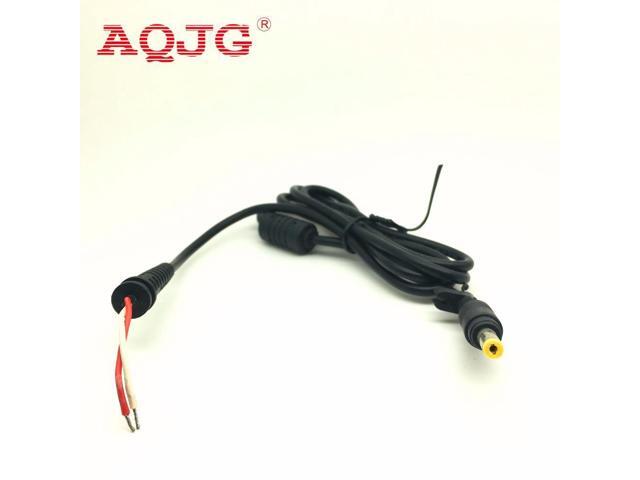 1pcs DC power Plug yellow 4.8* 1.7mm Connector With Cord For HP Hewlett Packard computer Laptop Cable 120cm