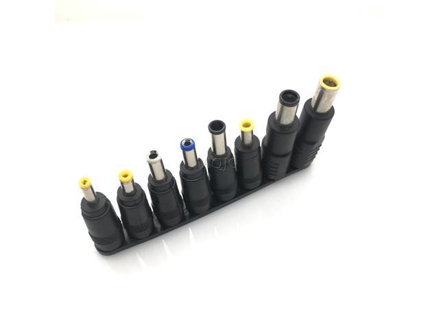 8 Tips Head Universal DC Power Charger Adapter Supply Connector Set Jack to Plug Charging for Laptop Notebook Tablets PC AQJG R photo