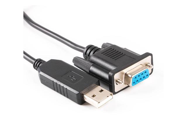 USB to DB9 Female RS232 IOIOI Port Serial Adapter Converter Cable Support Win7/8/10