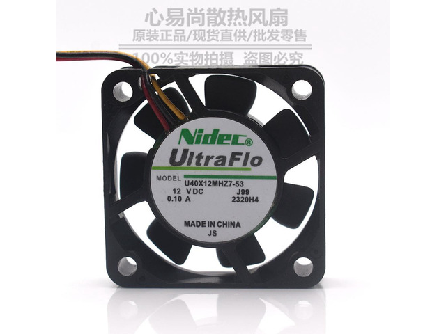For Nidec U40X12MHZ7-53 4010 40X40X10mm 4cm DC 12V 0.1A axial cooling fans