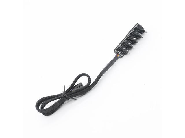 40cm 4-Pin HUB Splitter PC Case Cooler Power Adapter HUB Splitter 1 to 5 Cooler Adapter for PC Case Chassis