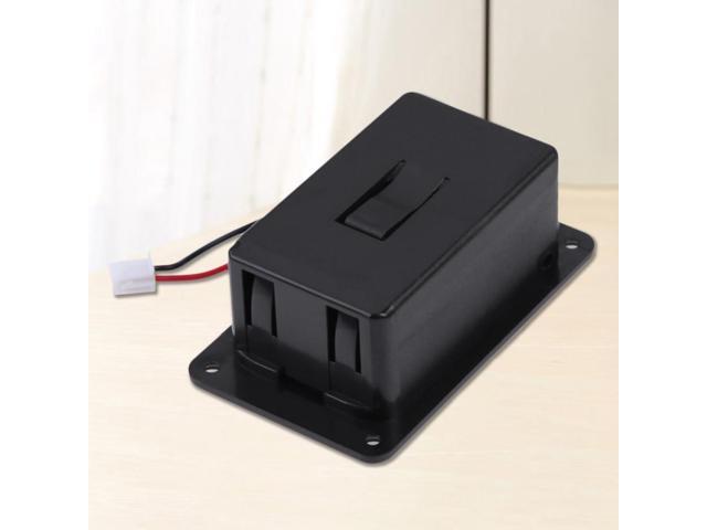 Portable Box Compartment Cover with Cable Guitar Pickup Box Guitar Bass Accessories Replacement Parts Black