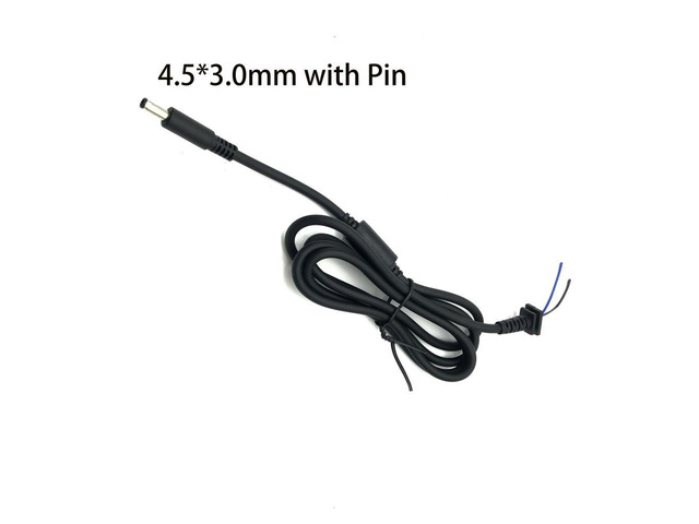 4.5x3.0 mm/4.5*3.0 mm DC Power Male Tip Plug Connector With Cord / Cable for Dell Laptop Power Adapter Charger