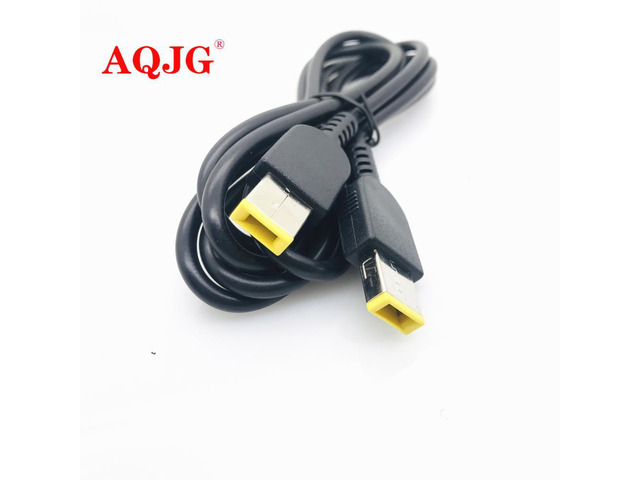 Square Male to Square Male Plug Dc Power Adapter Converter Laptop Charger Connector for Lenovo T450 T450s T460 T470 T470s