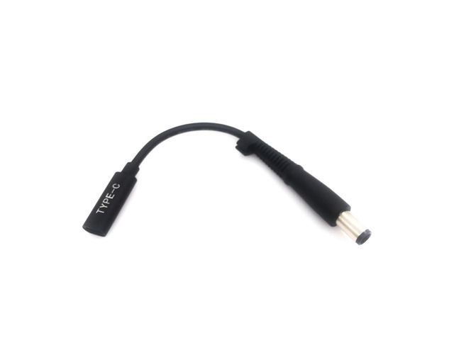 7.4x5.0 mm with Pin Jack to USB Type C PD Power Adapter Converter DC Plug Connector Cable Cord for Hp Laptop Charger