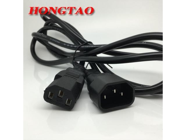Power Mains Male to Female C13 to C14 CPU PDU Extension Cable COMPUTER CABLE power cord extension cable 1.8m 6FT 180cm AQJG