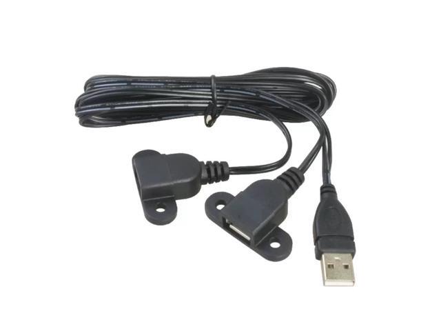 Pure Copper USB Charging cable 1.5M 1 Male to 2 Female Splitter Cord USB2.0 Extendsion cable fixable Fixable For Car