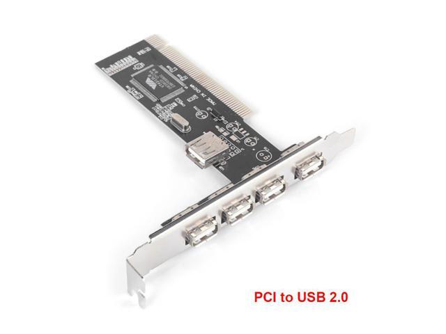 480Mb/s 4 Ports PCI to USB 2.0 Adapter PCI Controller Cards Desktop Accessories Card Port PCI Expansion Card