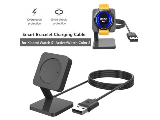 1m Charger Cradle Dock 5V 1A USB Charger Cradle Dock Cord Watch Accessories Replacement for Xiaomi Watch S1 Active/Watch Color 2