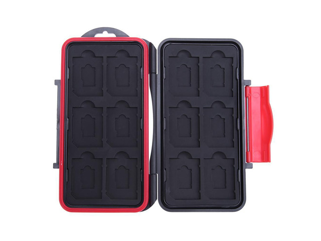 All in One Memory Card Case Micro SD Card Holder 12SD+12TF Waterproof Protector Storage Box For SD/ SDHC/ SDXC/ TF/ Micro SD