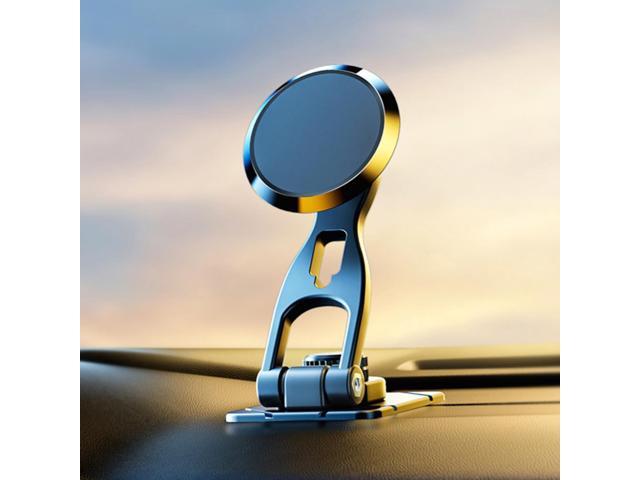 Magnetic Cell Phone Holder Stand 360 Degree Rotating Foldable Car Mobile Phone Support Bracket Alloy Accessories for Automobile