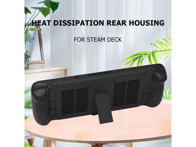 Plastic Game Console Rear Cover with Screwdriver Screws Portable Cooling Protective Cover Replacement Accessories for Steam Deck