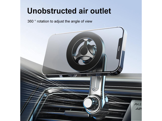 Magnetic Smartphone Stand Support Universal Air Vent Mount Mobile Phone Stand Bracket Round 360 Degree Rotating Auto Accessories