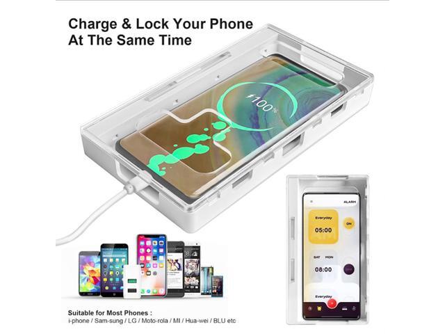 Portable Self-Control Timer Lock Container Bin Universal Mobile Phone Self-discipline Timing Case Box for Kids Student