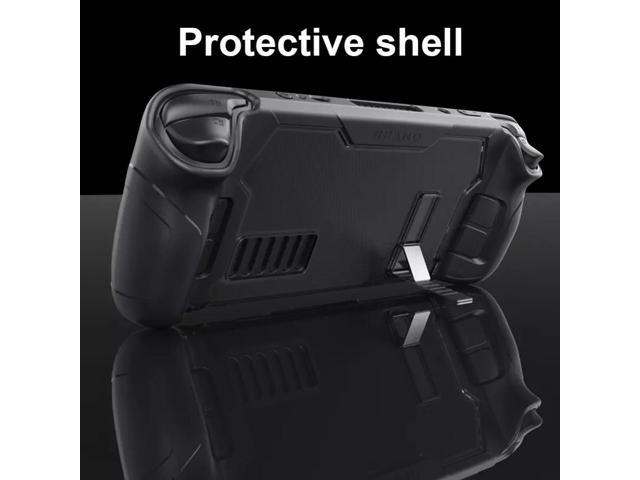 Protective Shell Back Case with Bracket Anti-scratch Handheld Protective Case Replacement for Steam Deck Accessories