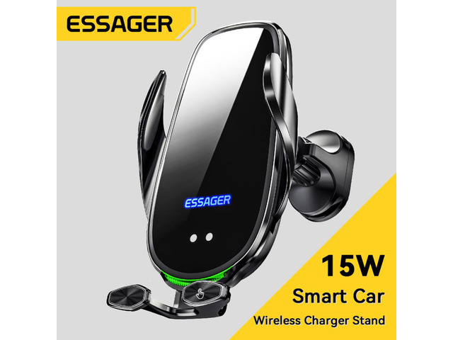 15W Wireless Charger Mobile Phone Holder Universal Air Vent Mount One-handed Operation Adjustable Base Auto Interior Accessories