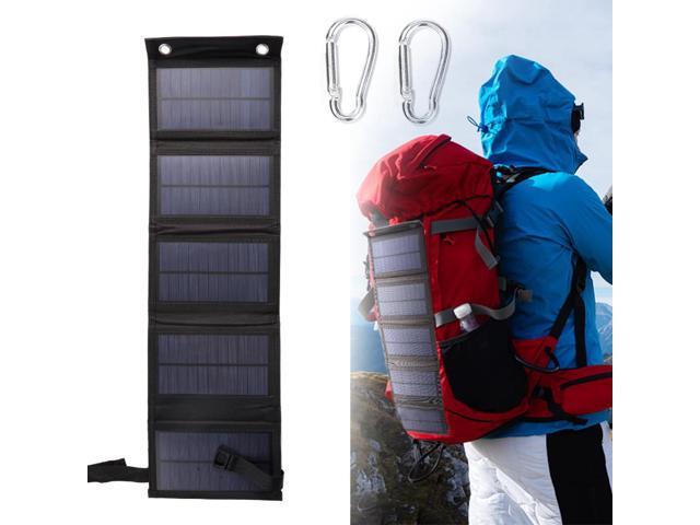 Waterproof Folding 20W 5-PanelPower Bank Charger Solar Cells Pack 5V USB Portable Solar Panels for Mobile Phone