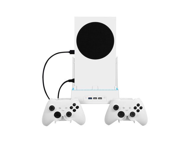 Dock Mount Supporter Cooling Base 7 Lighting Modes for XBOX Series S Wall Mounted Cooling Fan Stand Game Handle Storage Rack