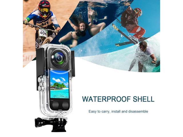 Portable Sports Camera Protective Frame Transparent Camera Waterproof Protective Cover Scratchproof for Insta360 X3 Camera