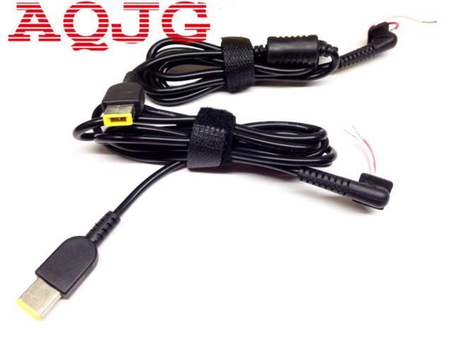 10pcs DC Tip Plug Connector Cord Cable F0r Lenovo IdeaPad Yoga ThinkPad Carbon Ultrabook Square Yellow Tip Pin Charger Adapter