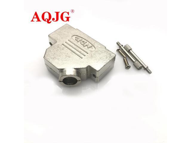 Connector D-SUB DB25 25pin M/F Socket Metal COVER HOOD SHELL SCREW DIY cable AMP 10PCS/LOT AQJG