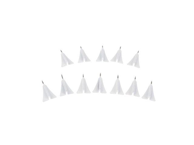 12 Pcs Of Creative Three-dimensional Metal Aeroplane Pegs Corkboard Photo Wall Felt Decoration I-beam Pegs Map Pegs