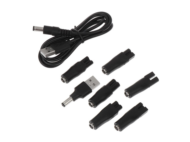 8pcs/Set Power Cord 5V Replacement Charger USB Adapter for All Kinds of Electric Hair Clippers