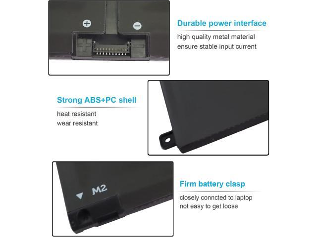 53Wh H5CKD 15V Battery for Dell Inspiron 7506 7405 7306 7300 7500 5406 5400 2-in-1 Silver 5502 5501 5402 5401 5505 5300 5301 5508 5509 Latitude...