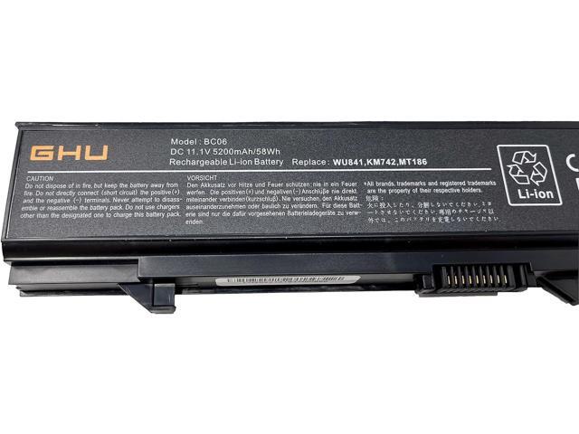 GHU New Battery 58Wh Compatible with Dell Latitude Laptops E5400 E5410 E5500 E5510 Replacement for Part # RM661 KM970 RM649 MT322 PW640 KM668 KM752...